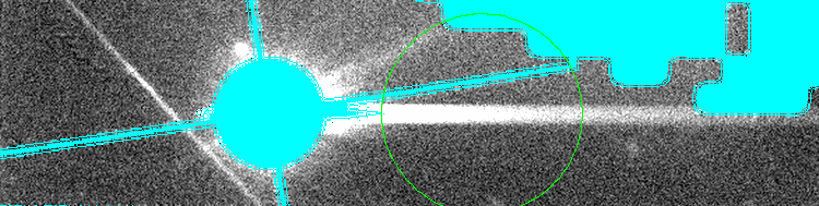 Star with positive burntool feature Star with positive burntool feature